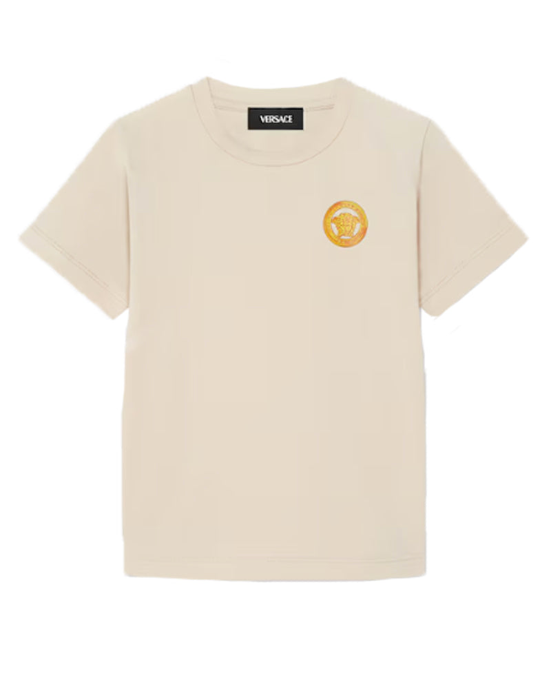
  
    Versace
  
 Baby Beige Medusa Logo T-Shirt