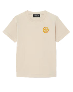 
  
    Versace
  
 Baby Beige Medusa Logo T-Shirt