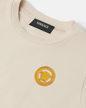 
  
    Versace
  
 Baby Beige Medusa Logo T-Shirt