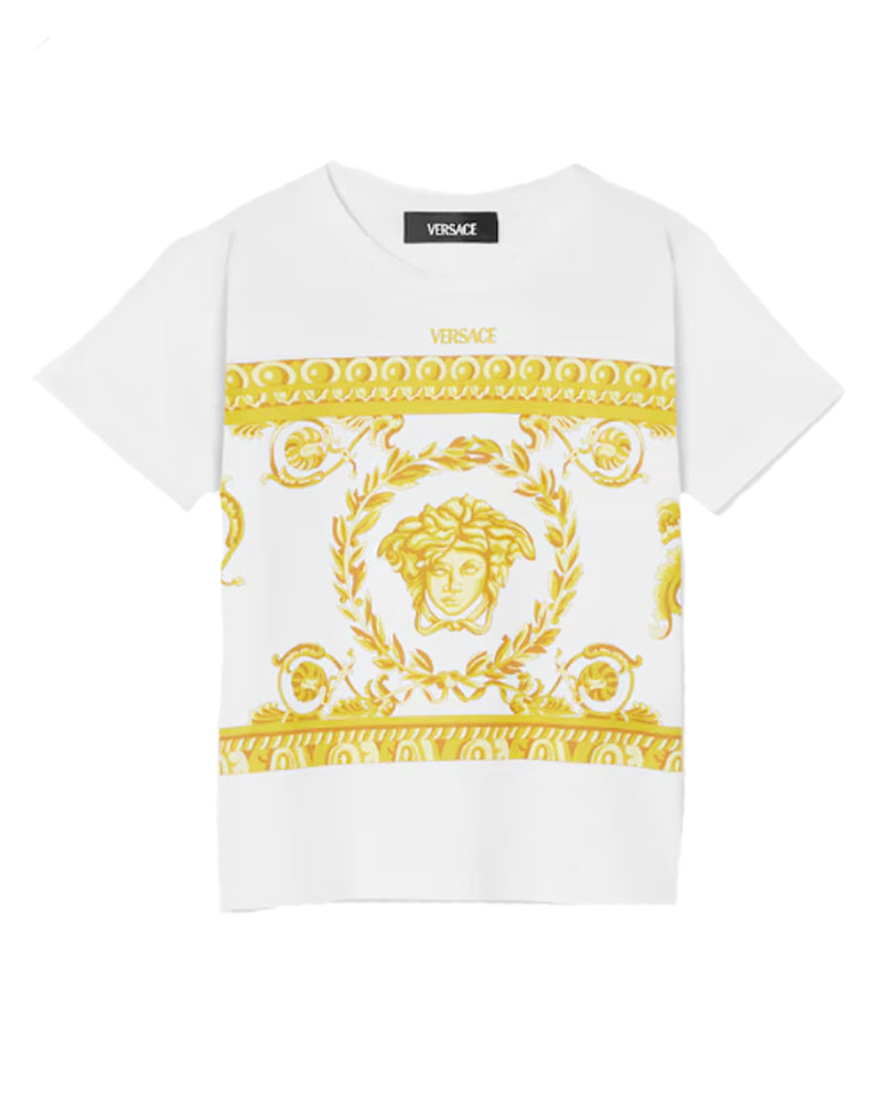 
  
    Versace
  
 White Cotton Medusa T-Shirt