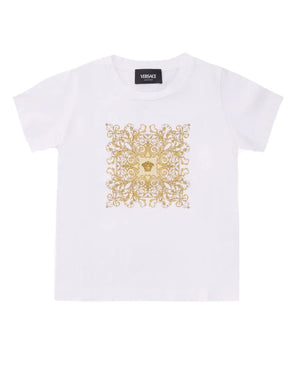 
  
    Versace
  
 Baby White/Gold Barocco T-Shirt