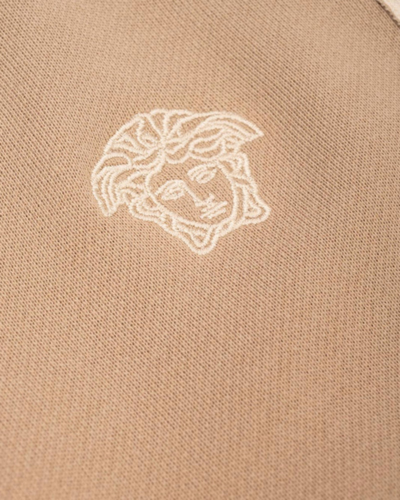 Girls Beige Medusa Track Pants