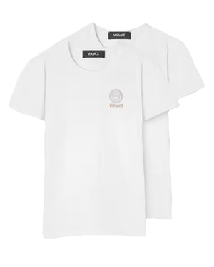 
  
    Versace
  
 Boys White Undershirt Set