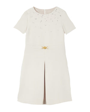 
  
    Versace
  
 Girls Beige Embellished Milano Dress