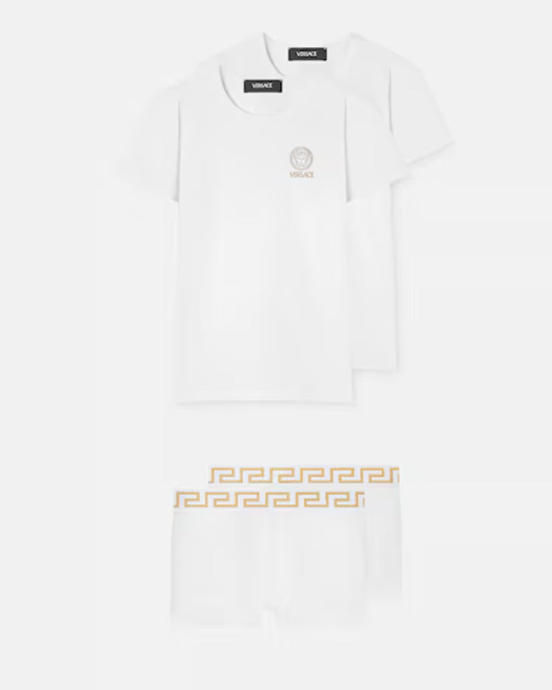 
  
    Versace
  
 Boys White Boxer Set
