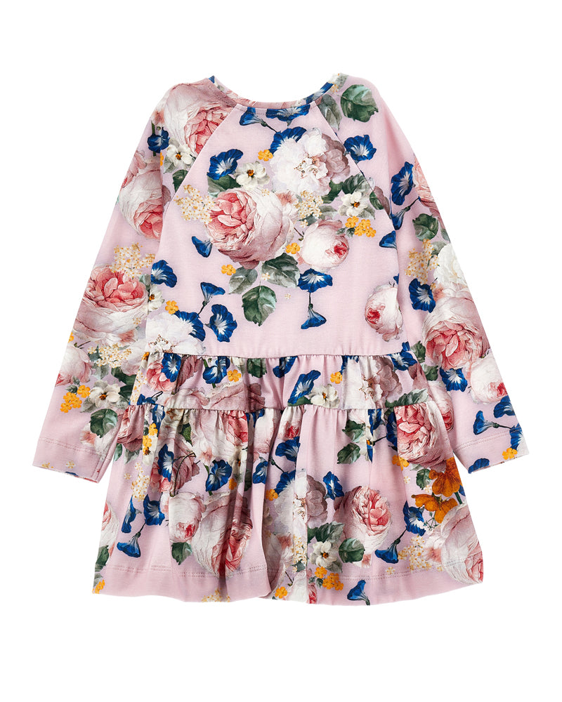 Girls Pink Floral Dress