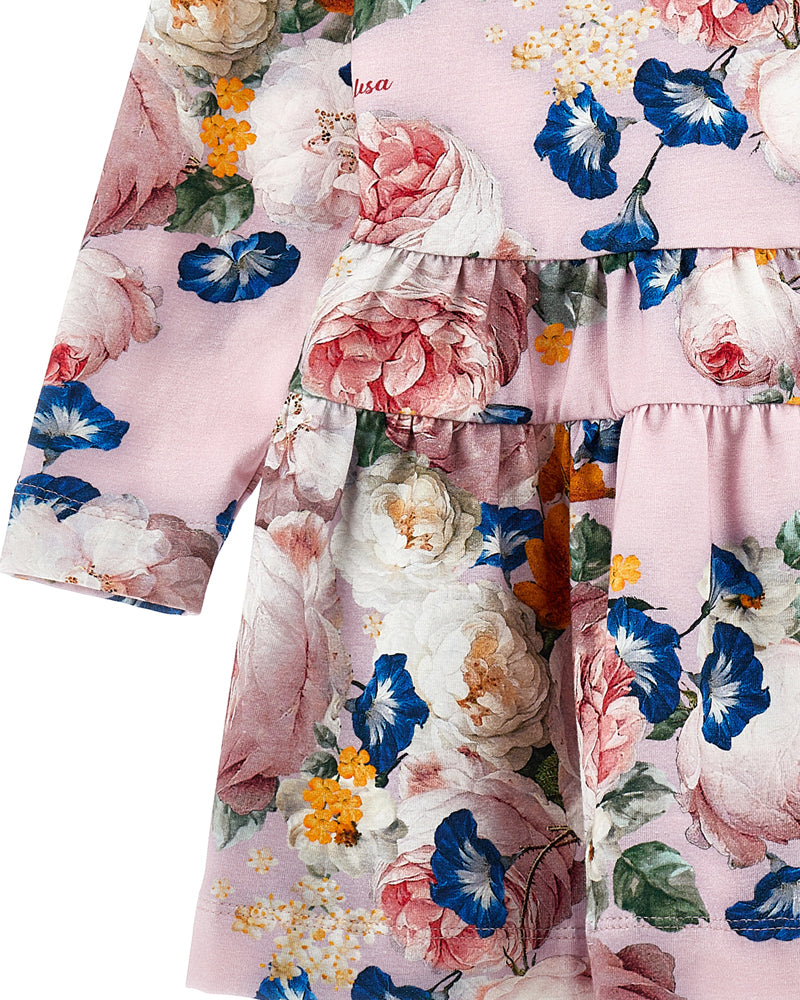 Girls Pink Floral Dress