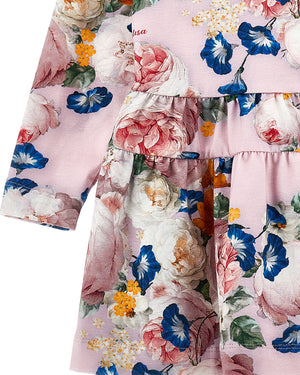 
  
    Monnalisa
  
 Girls Pink Floral Dress