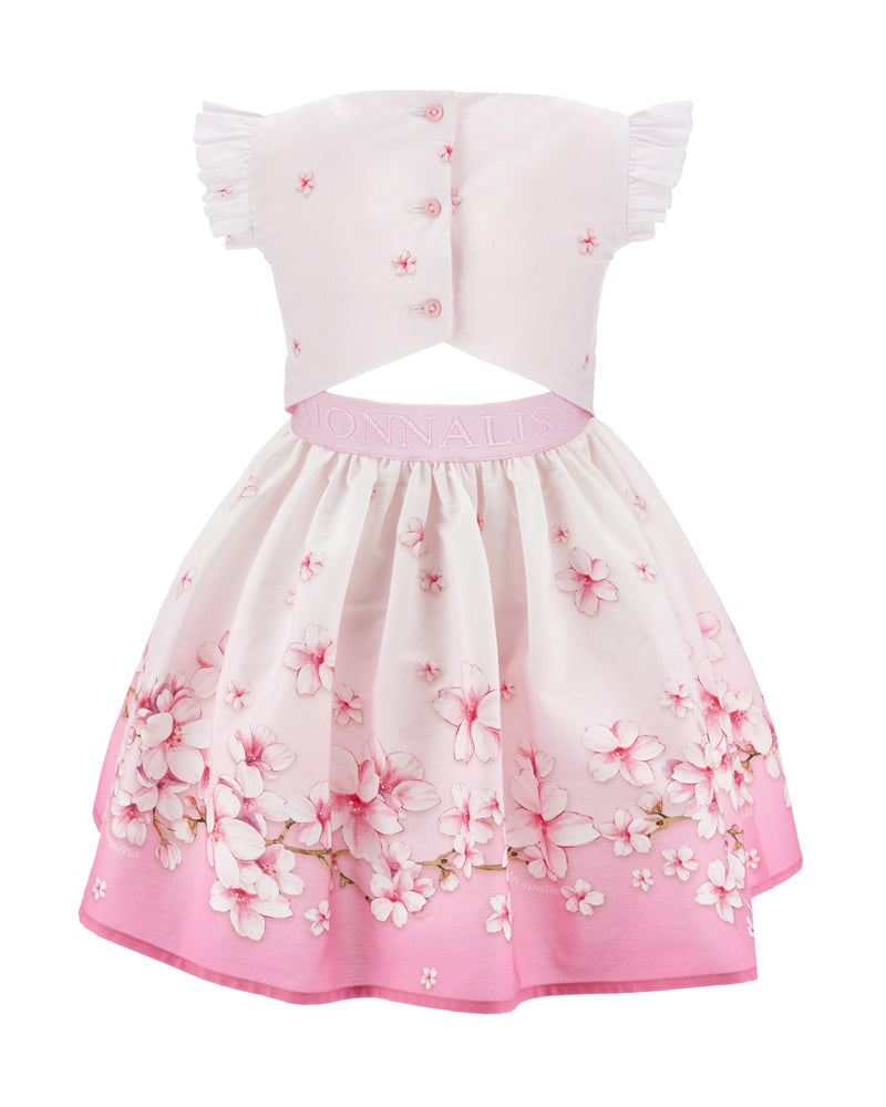 Girls Pink Floral Dress