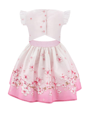 
  
    Monnalisa
  
 Girls Pink Floral Dress