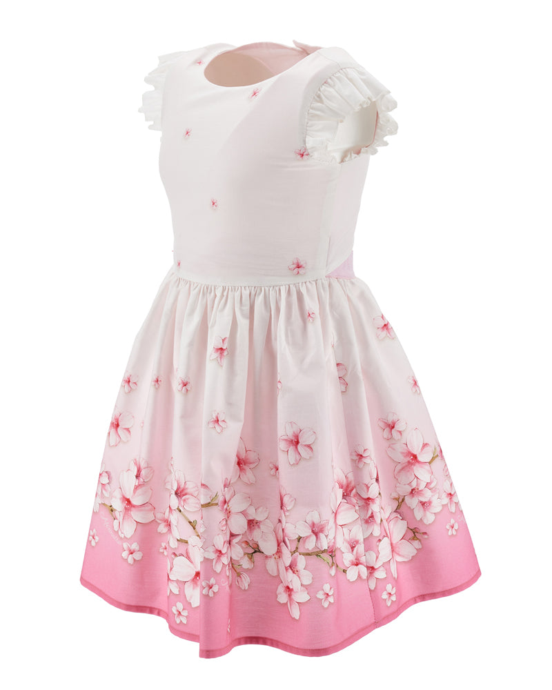 Girls Pink Floral Dress