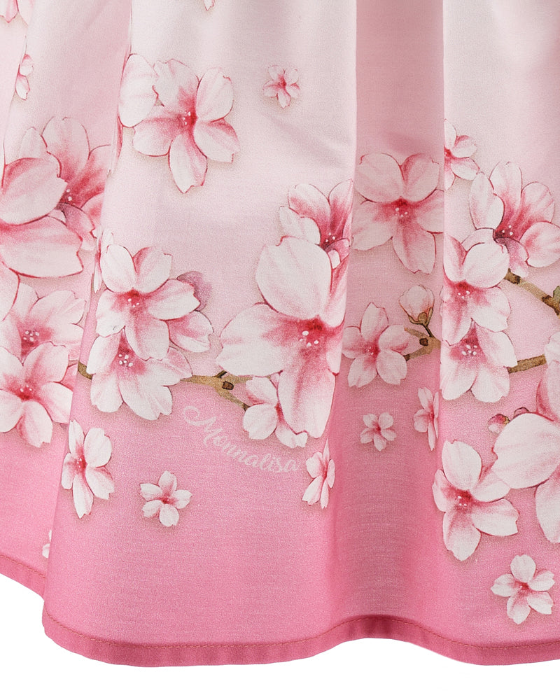 Girls Pink Floral Dress