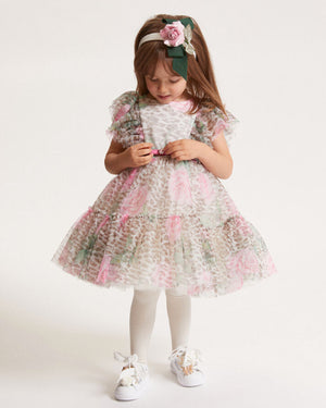 
  
    Monnalisa
  
 Girls Pink Velvet Rose Headband