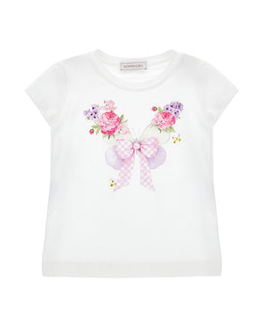 
  
    Monnalisa
  
 Girls White Butterfly T-Shirt