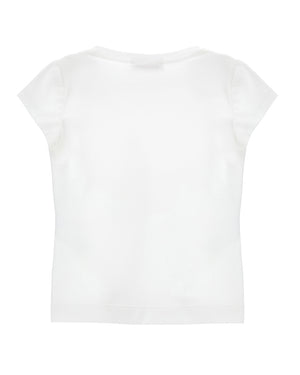 
  
    Monnalisa
  
 Girls White Floral T-Shirt