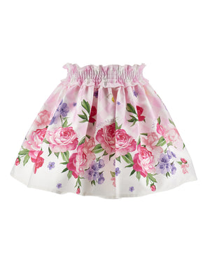 
  
    Monnalisa
  
 Girls Pink Floral Skirt