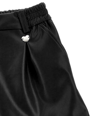 
  
    Monnalisa
  
 Girls Black Faux Leather Shorts