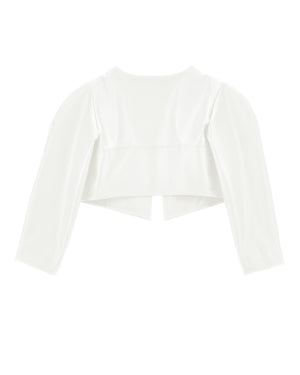 
  
    Monnalisa
  
 Girls White Faux Leather Jacket