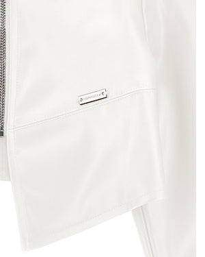 
  
    Monnalisa
  
 Girls White Faux Leather Jacket