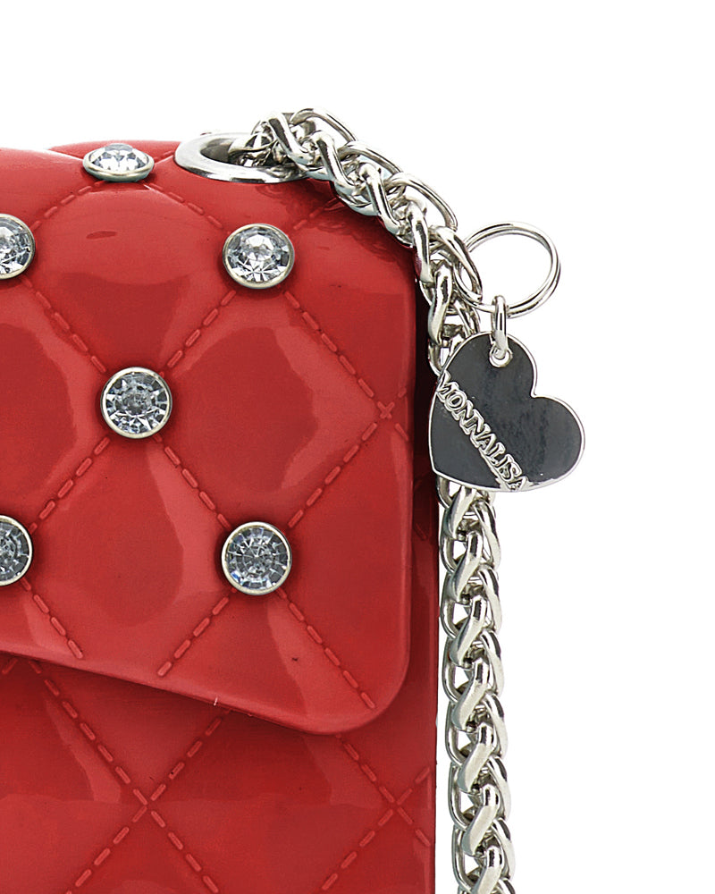 Girls Red Crystal Bag