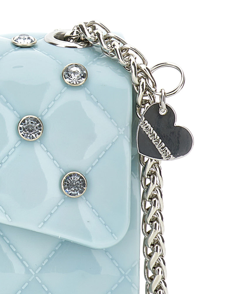 Girls Blue Crystal Bag
