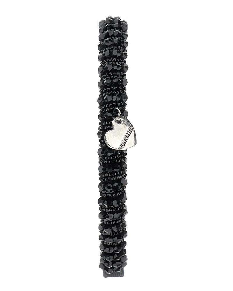 Girls Black Crystal Headband