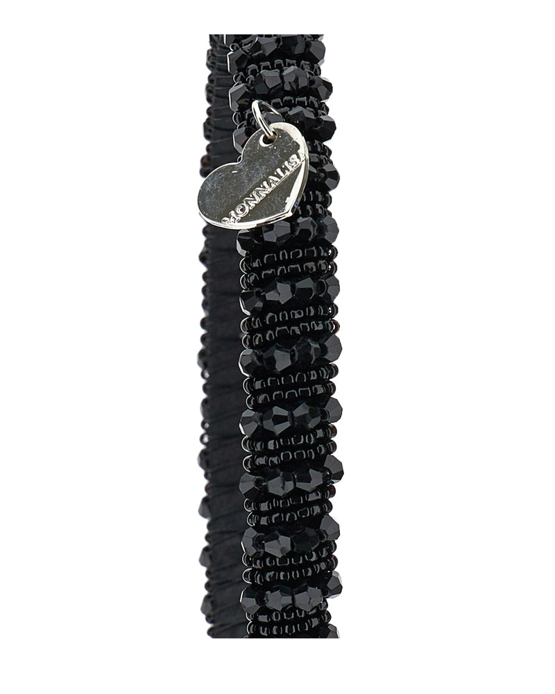 Girls Black Crystal Headband