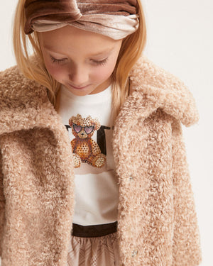 
  
    Monnalisa
  
 Girls Beige Teddy Coat