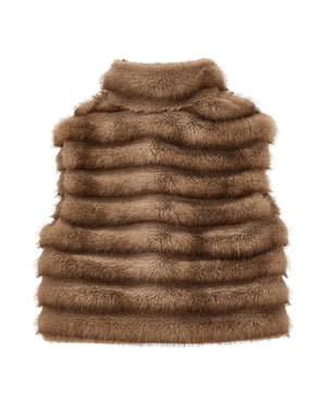 
  
    Monnalisa
  
 Girls Brown Plush Fur Vest
