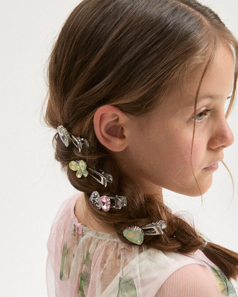 
  
    Monnalisa
  
 Girls Pink Heart Clip Set