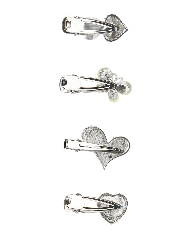 
  
    Monnalisa
  
 Girls Pink Heart Clip Set