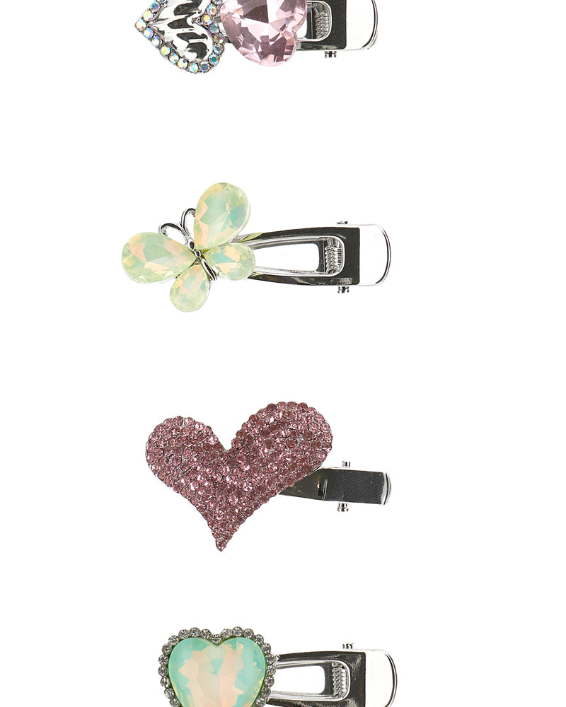 
  
    Monnalisa
  
 Girls Pink Heart Clip Set