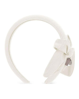 
  
    Monnalisa
  
 Beige Satin Bow Headband