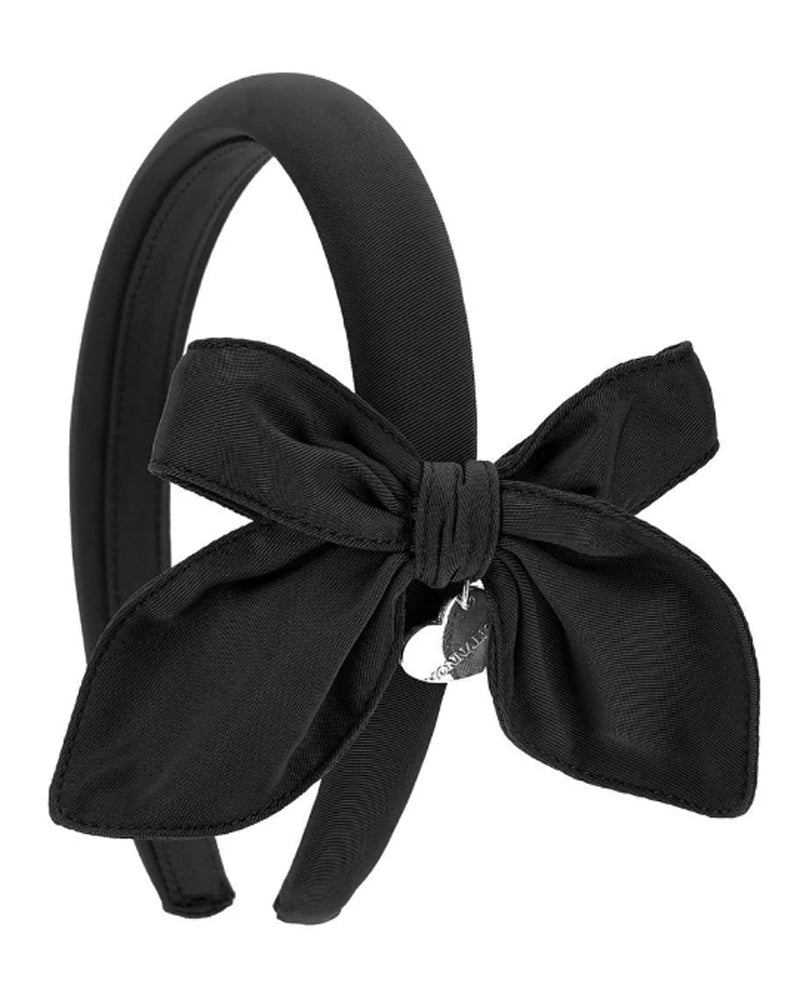 
  
    Monnalisa
  
 Black Satin Bow Headband