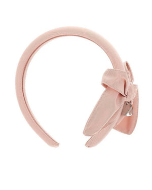 
  
    Monnalisa
  
 Pink Satin Bow Headband