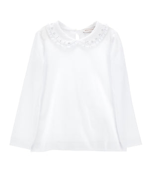 
  
    Monnalisa
  
 Girls White Jersey Blouse