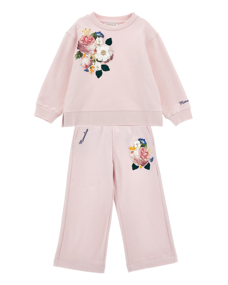 Girls Pink Tracksuit