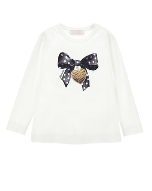 
  
    Monnalisa
  
 Girls White Bow Top