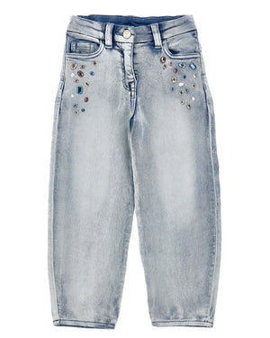 
  
    Monnalisa
  
 Girls Blue Jewel Denim