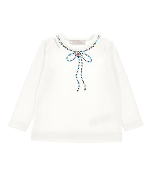 
  
    Monnalisa
  
 Girls White Bow Collar Top