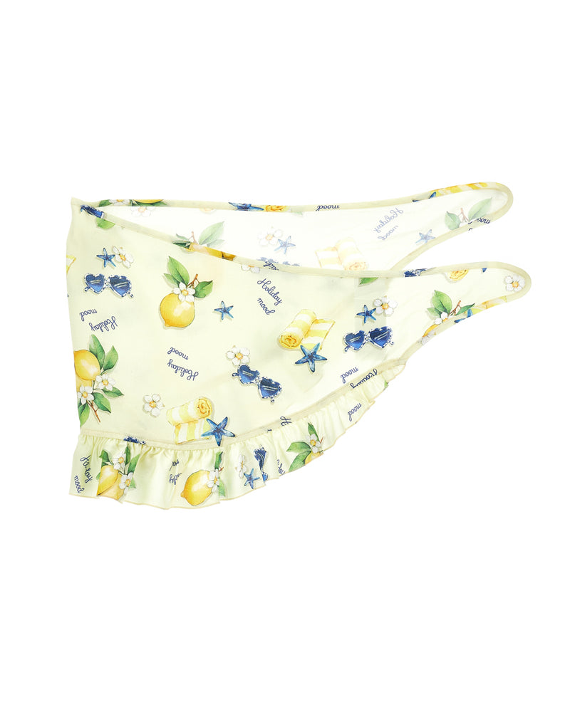 
  
    Monnalisa
  
 Girls White Lemon Print Sarong