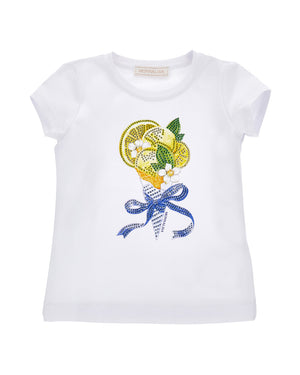 
  
    Monnalisa
  
 Girls White Lemon Ice Cream T-Shirt