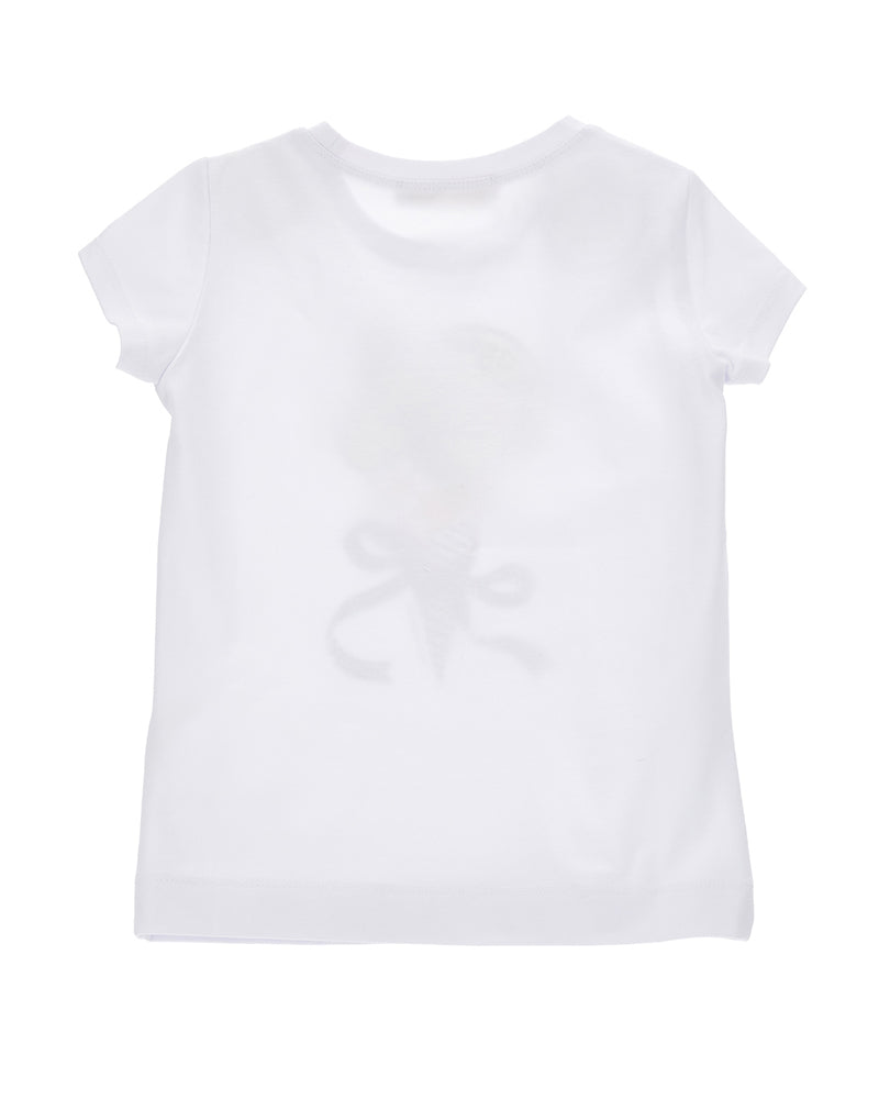 
  
    Monnalisa
  
 Girls White Lemon Ice Cream T-Shirt