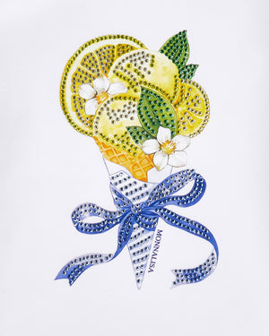 
  
    Monnalisa
  
 Girls White Lemon Ice Cream T-Shirt