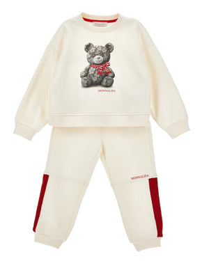 
  
    Monnalisa
  
 Girls Ivory Teddy Bear Tracksuit