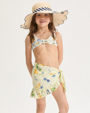 
  
    Monnalisa
  
 Girls White Lemon Print Bikini