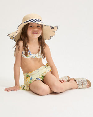 
  
    Monnalisa
  
 Girls White Lemon Print Bikini
