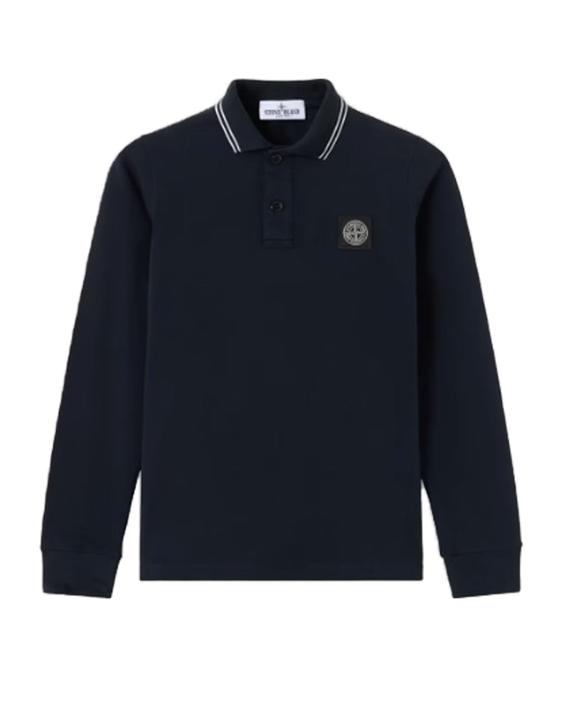 
  
    Stone
  
    Island
  
    Junior
  
 Boys Black Long Sleeve Polo