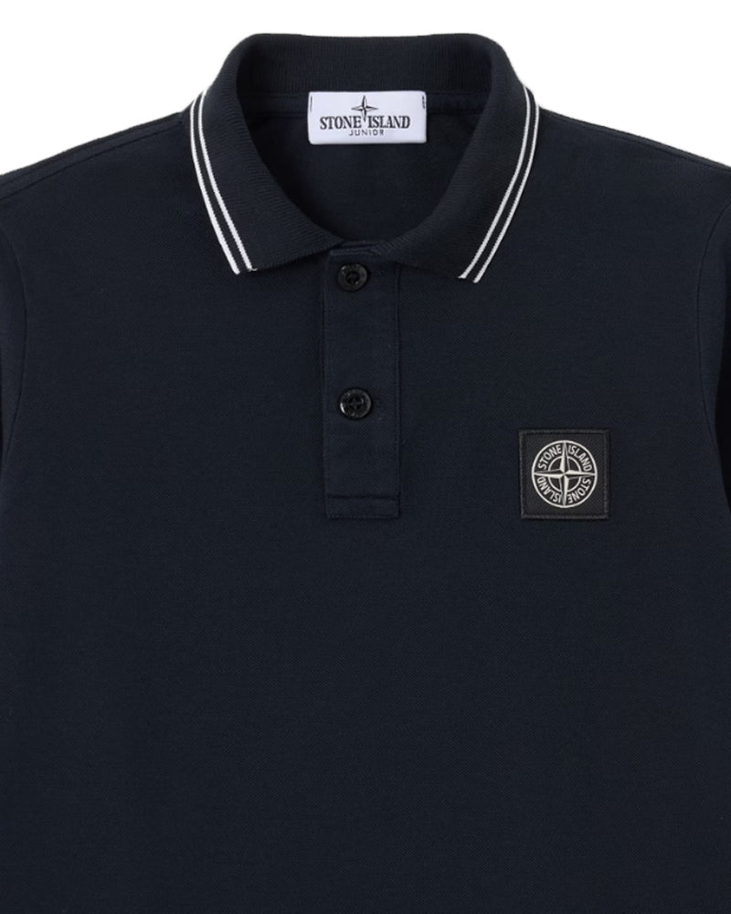 
  
    Stone
  
    Island
  
    Junior
  
 Boys Black Long Sleeve Polo