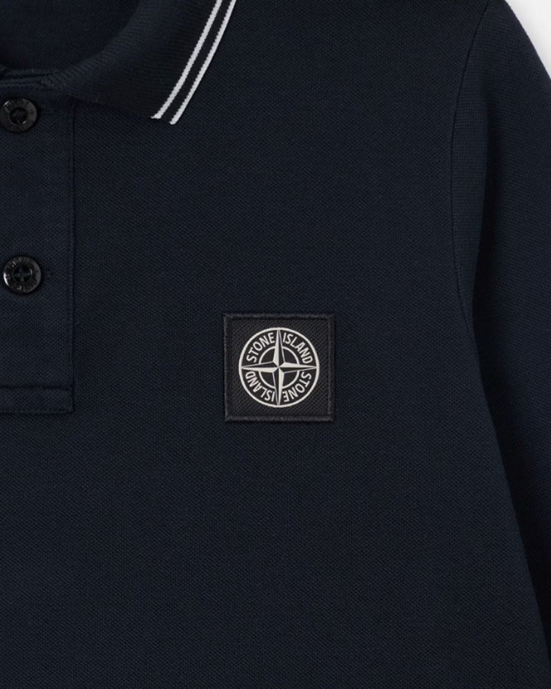 
  
    Stone
  
    Island
  
    Junior
  
 Boys Black Long Sleeve Polo